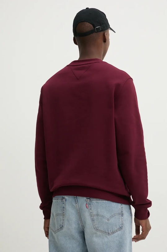 Îmbrăcăminte Tommy Jeans hanorac de bumbac DM0DM17986 burgundia