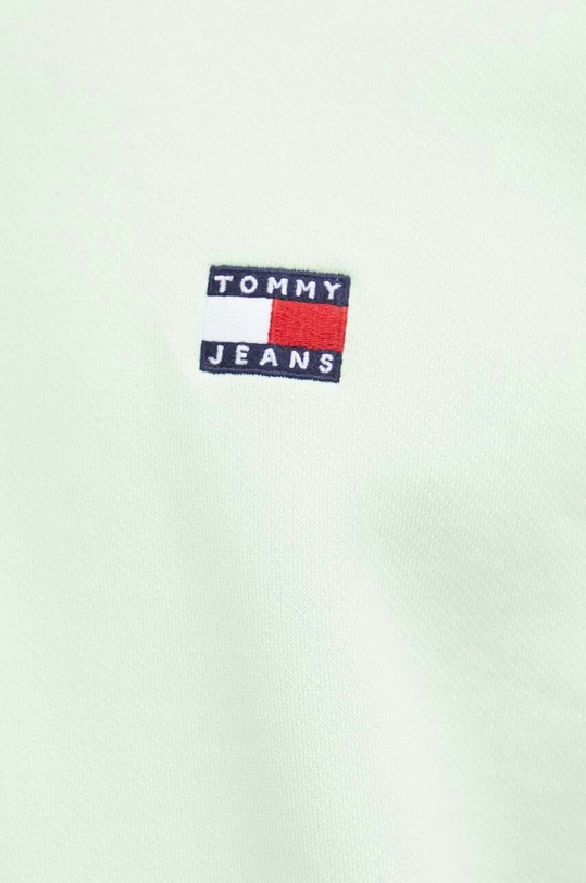 Bavlněná mikina Tommy Jeans zelená DM0DM17988