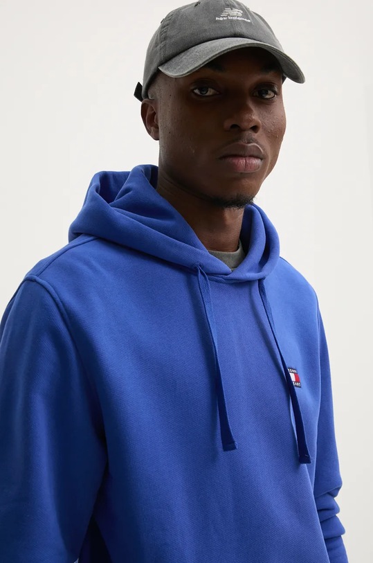 Bavlněná mikina Tommy Jeans modrá DM0DM17988