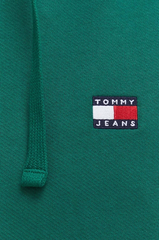 Bavlněná mikina Tommy Jeans DM0DM17988 zelená