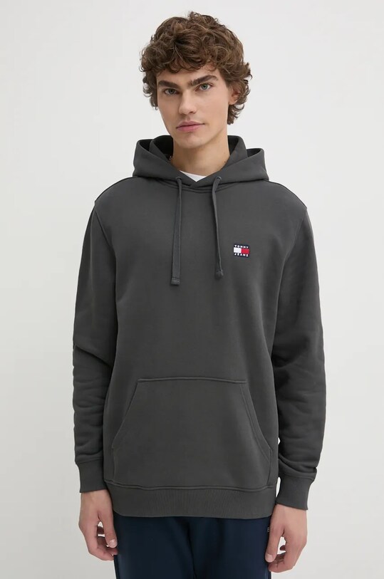 Tommy Jeans bluza bawełniana bawełna szary DM0DM17988