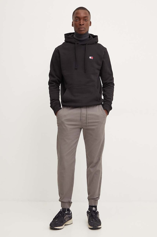 Bavlněná mikina Tommy Jeans DM0DM17988 černá AW24