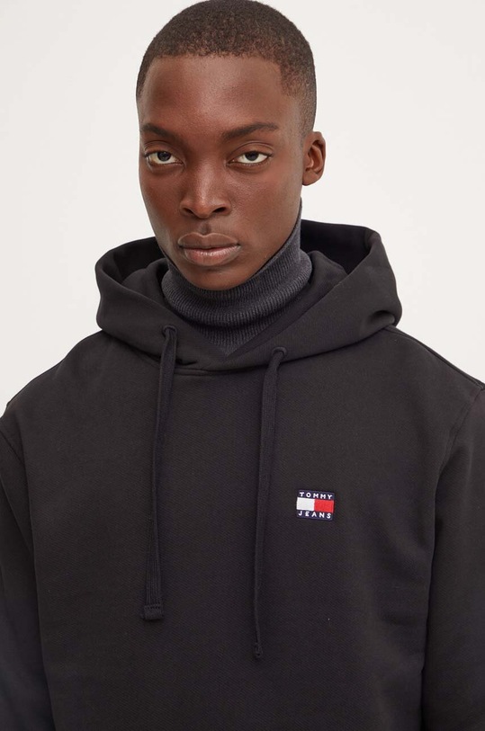 Bavlněná mikina Tommy Jeans černá DM0DM17988