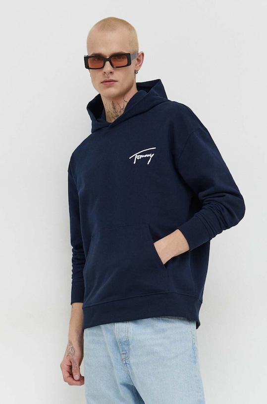 Tommy Jeans bluza bawełniana granatowy DM0DM17990