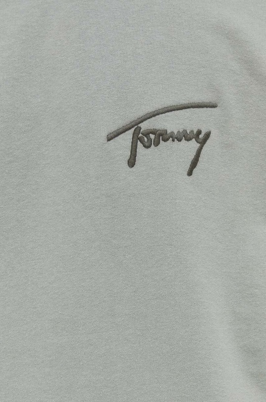 Bavlněná mikina Tommy Jeans DM0DM17990 zelená