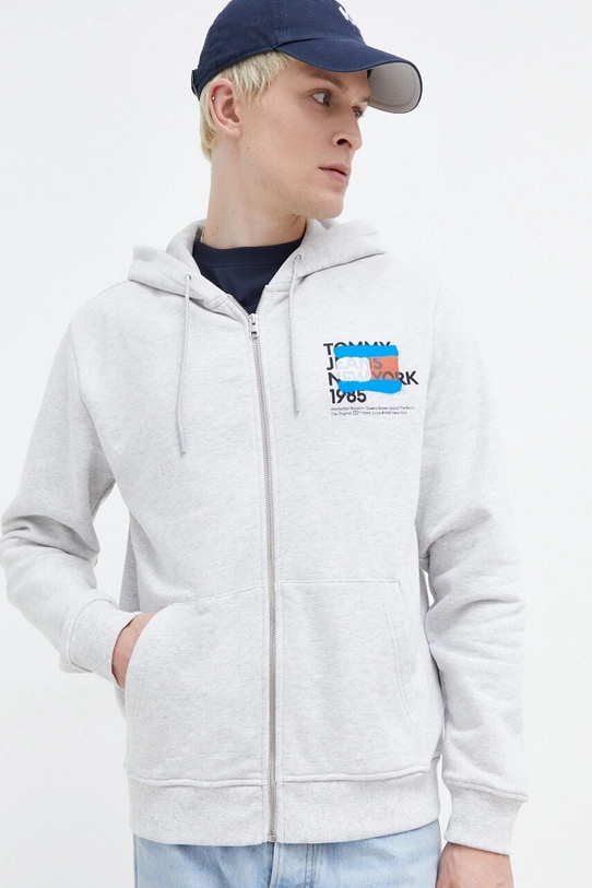 Кофта Tommy Jeans с капюшоном серый DM0DM18397