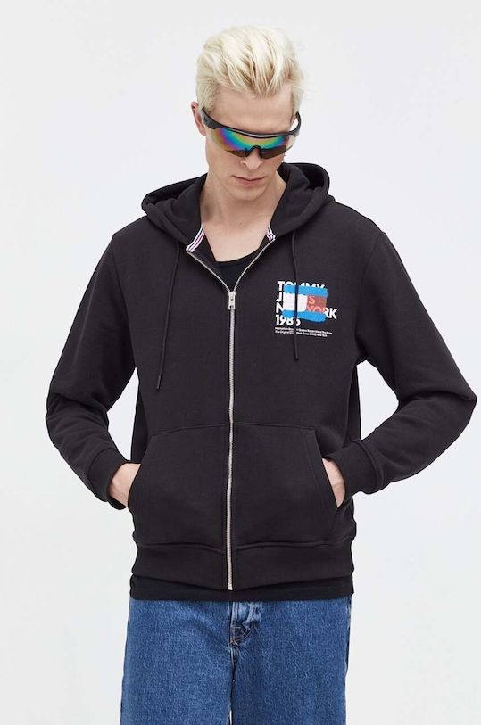 Odzież Tommy Jeans bluza DM0DM18397 czarny