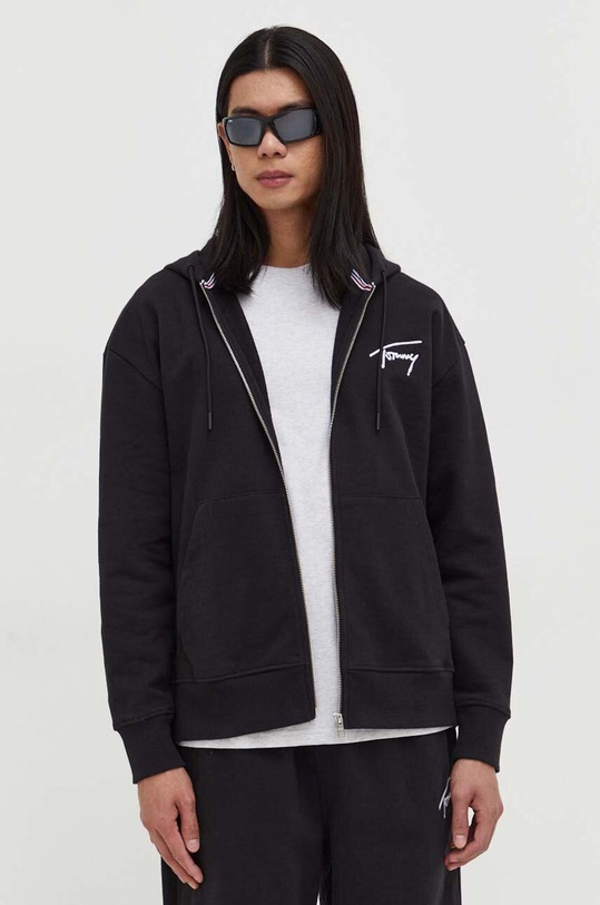 Tommy Jeans bluza bawełniana bawełna czarny DM0DM18402