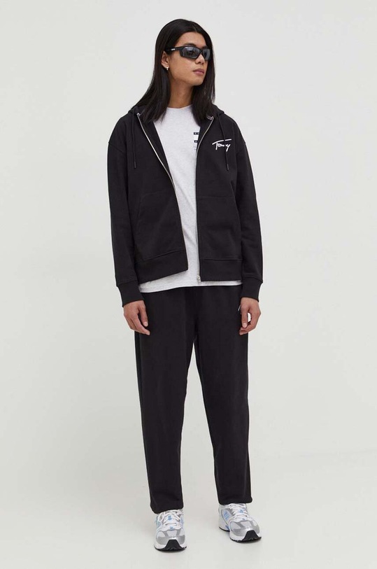 Tommy Jeans bluza bawełniana DM0DM18402 czarny SS24