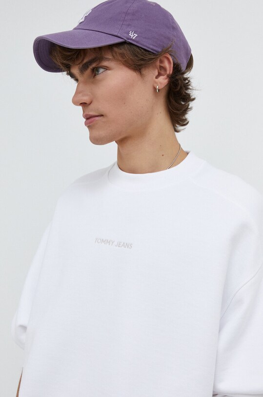 Хлопковая кофта Tommy Jeans белый DM0DM18414