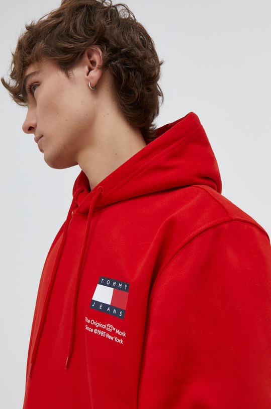 Tommy Jeans bluză print rosu DM0DM18418