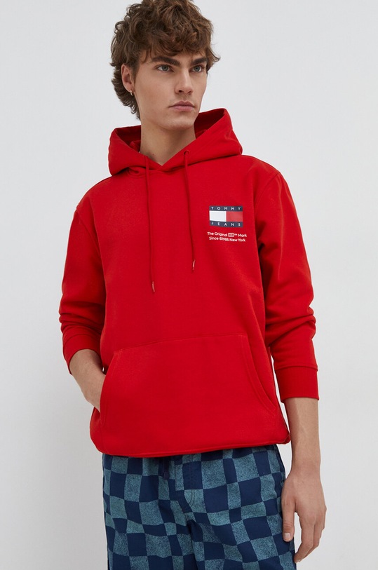 Tommy Jeans bluză rosu DM0DM18418