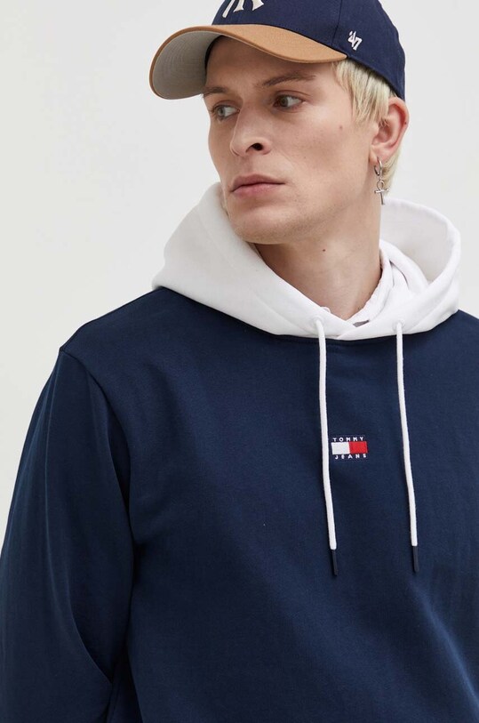 Tommy Jeans bluza granatowy DM0DM18420