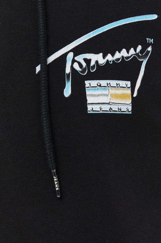Tommy Jeans hanorac de bumbac DM0DM18457 negru