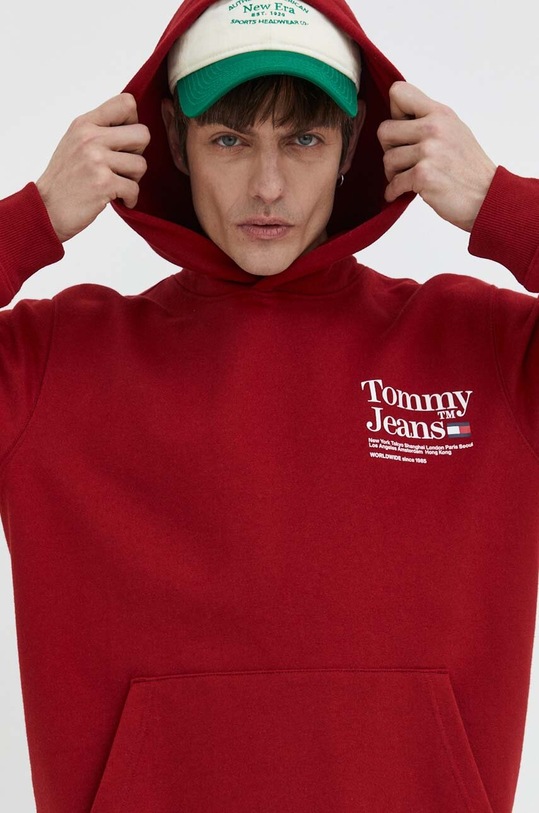 Μπλούζα Tommy Jeans DM0DM18860 μπορντό