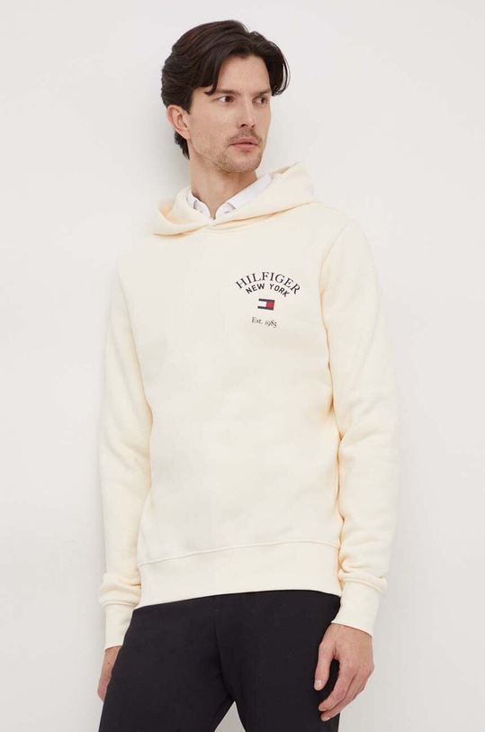 Tommy Hilfiger bluza z kapturem beżowy MW0MW33641
