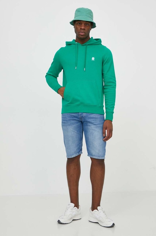 Μπλούζα Tommy Hilfiger MW0MW33646 πράσινο SS24