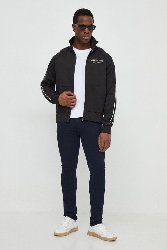 Mikina Tommy Hilfiger MW0MW33716 černá SS24
