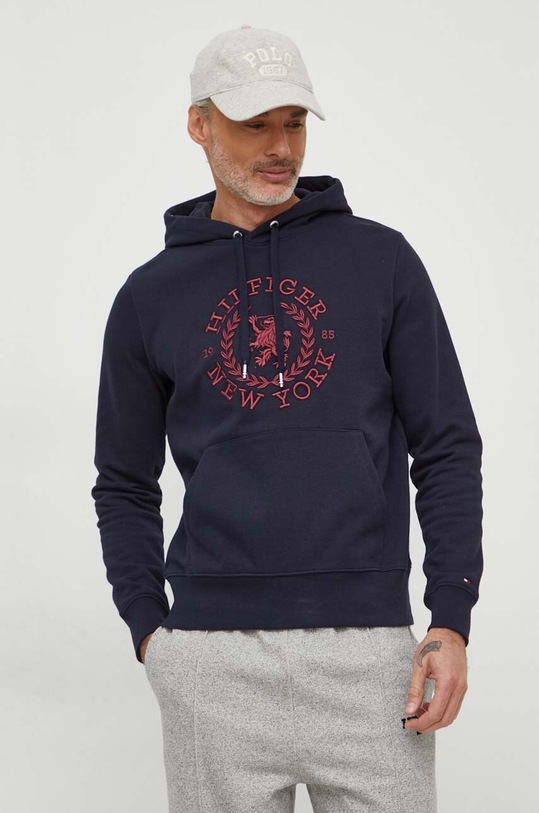 Tommy Hilfiger bluza bawełniana granatowy MW0MW33650