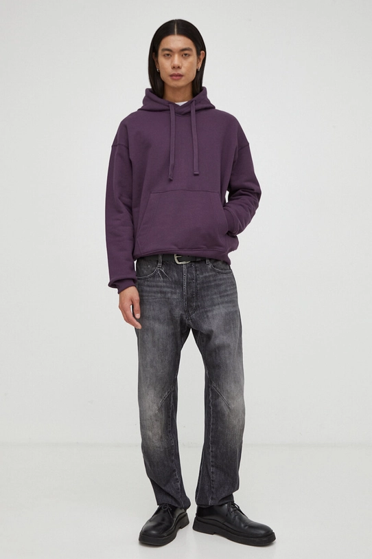 G-Star Raw hanorac de bumbac D22994.D395 violet SS24