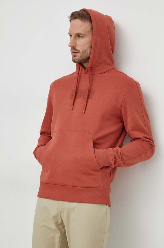 Хлопковая кофта Calvin Klein хлопок оранжевый K10K112250