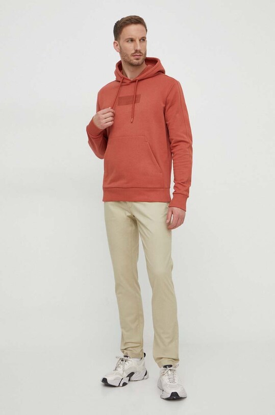 Calvin Klein hanorac de bumbac K10K112250 portocaliu SS24