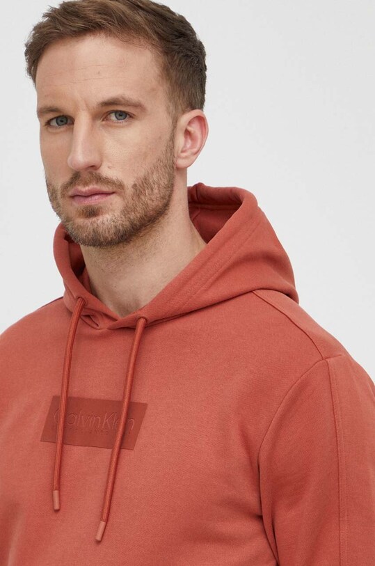 Хлопковая кофта Calvin Klein оранжевый K10K112250