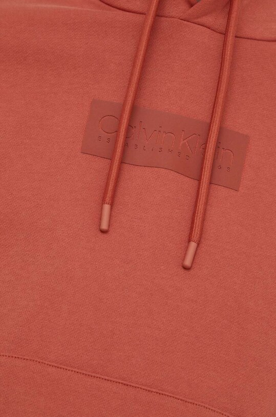 Хлопковая кофта Calvin Klein K10K112250 оранжевый