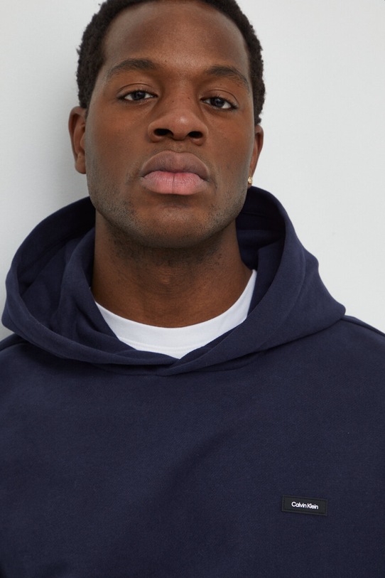 Calvin Klein bluza bawełniana K10K112748 granatowy