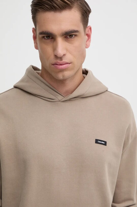 Calvin Klein hanorac de bumbac bej K10K112748