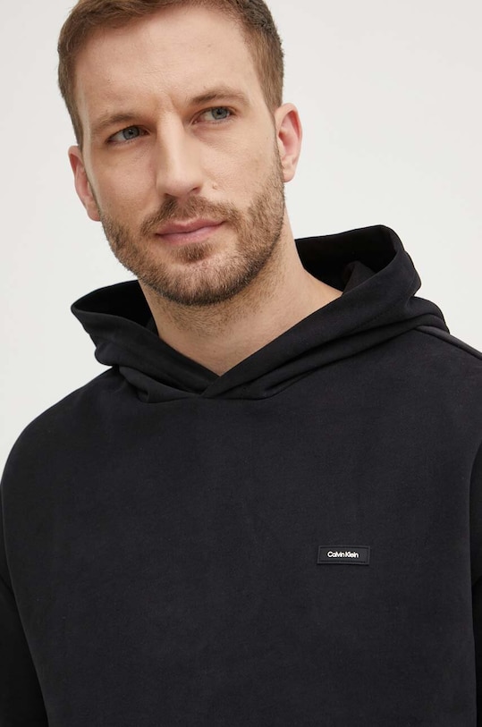 Calvin Klein hanorac de bumbac negru K10K112748
