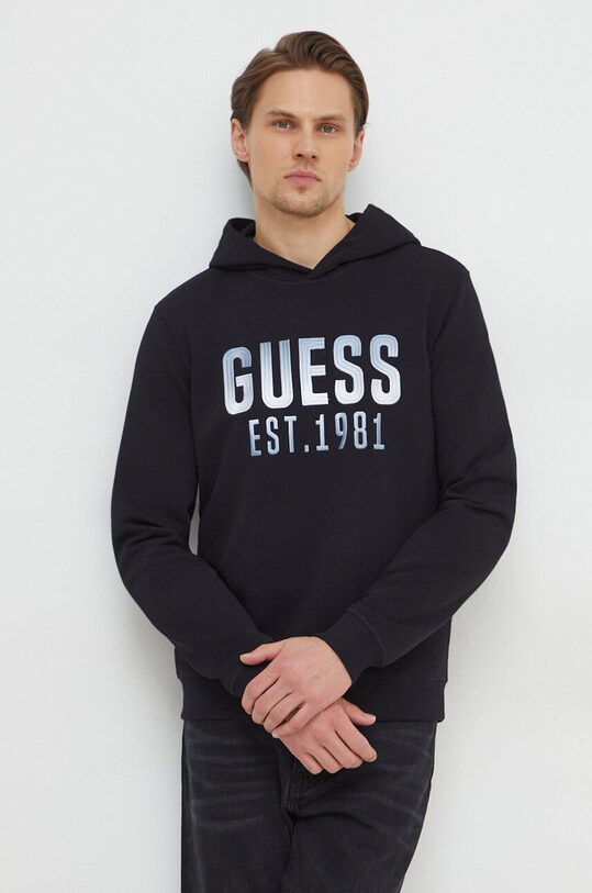 Guess bluza imprimeu negru M4RQ36.KBK32