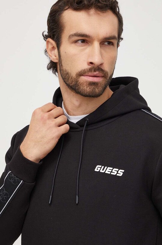 Μπλούζα Guess MICKEY με κουκούλα μαύρο Z4RQ21.KB3P2