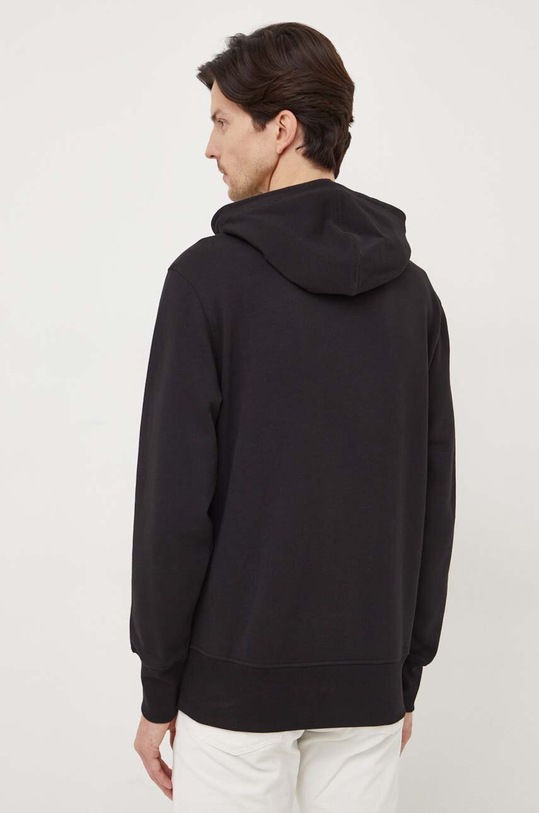 Ρούχα Βαμβακερή μπλούζα Calvin Klein Jeans J30J324620 μαύρο