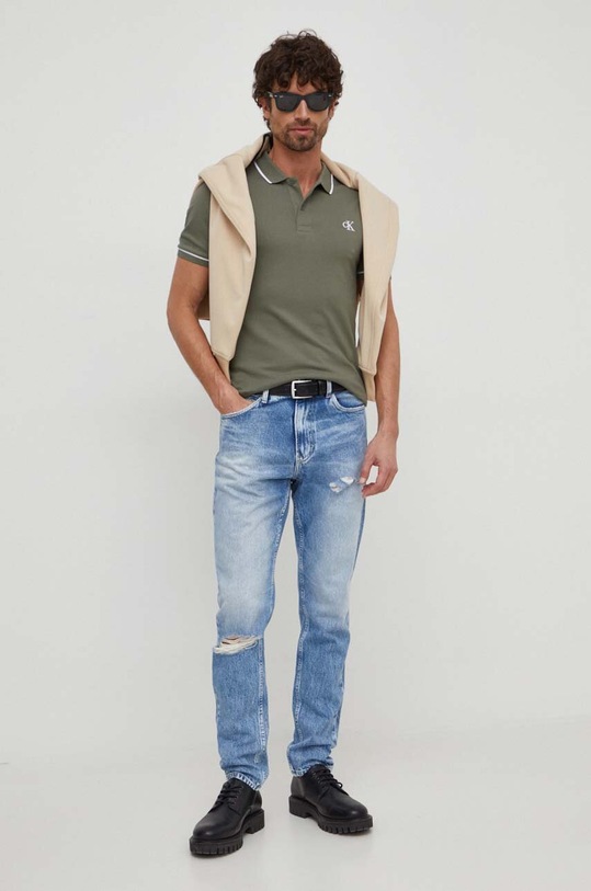 Calvin Klein Jeans bluza J30J325028 beżowy SS24