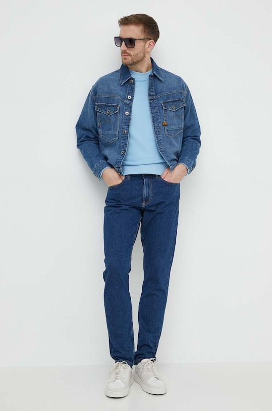 Mikina Calvin Klein Jeans J30J325270 modrá AW24