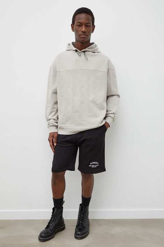 Iceberg bluza bawełniana E061.6300 szary SS24