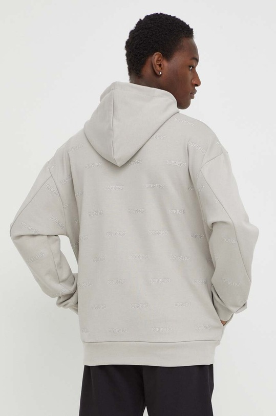 Odzież Iceberg bluza bawełniana E061.6300 szary