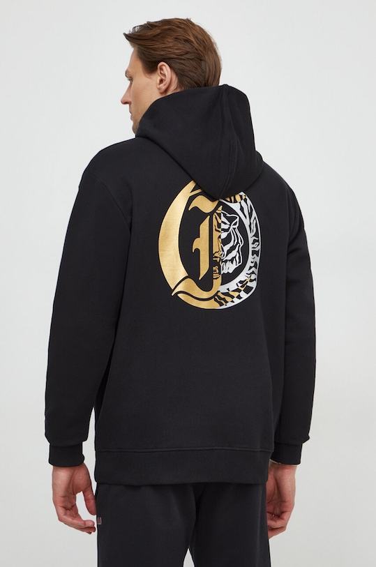 Just Cavalli hanorac de bumbac 76OAIG24.CF300 negru SS24