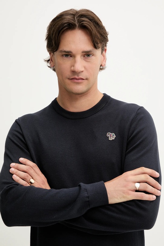 Хлопковый свитер PS Paul Smith тёмно-синий M2R.503XZ.M21858