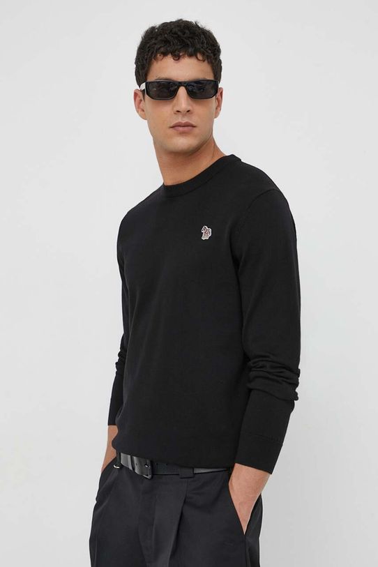 PS Paul Smith sweter bawełniany bawełna czarny M2R.503XZ.M21858