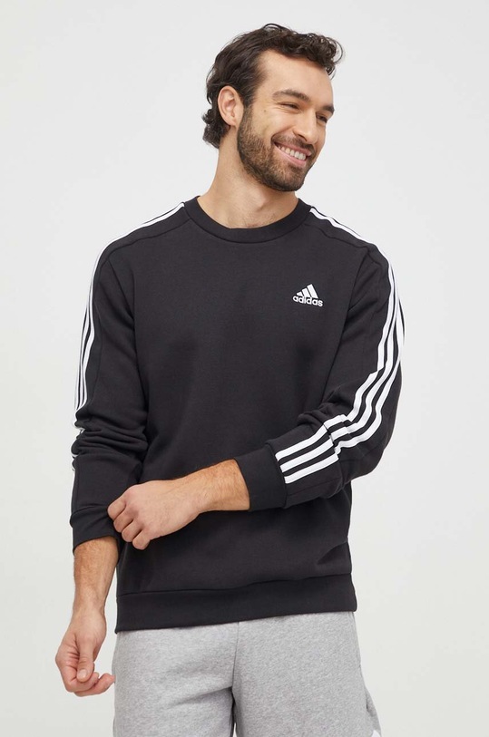 adidas bluza Essentials aplikacja czarny IB4027