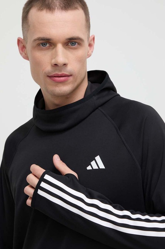 Pulover za tek adidas Performance Own the Run črna IK4984