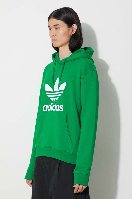 Хлопковая кофта adidas Originals Adicolor Classics Trefoil зелёный IM9403