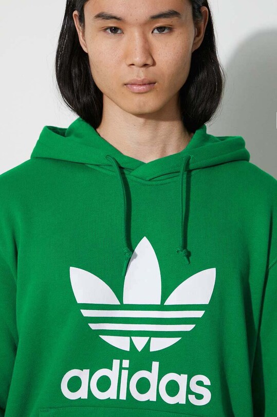 Хлопковая кофта adidas Originals Adicolor Classics Trefoil IM9403 зелёный