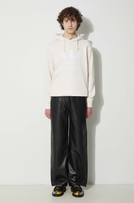 adidas Originals felpa in cotone Adicolor Classics Trefoil IM9408 beige SS24