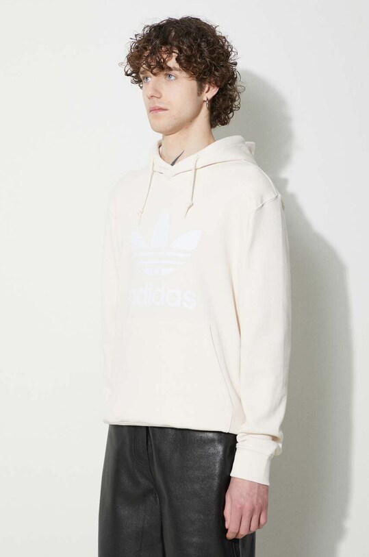 adidas Originals felpa in cotone Adicolor Classics Trefoil beige IM9408