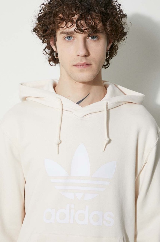 adidas Originals felpa in cotone Adicolor Classics Trefoil IM9408 beige