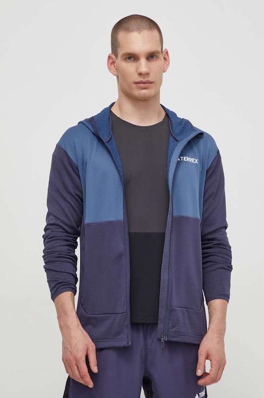 Športni pulover adidas TERREX Xperior S kapuco modra IP3678