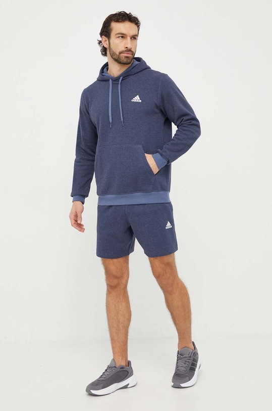 adidas bluza z kapturem niebieski IR5311